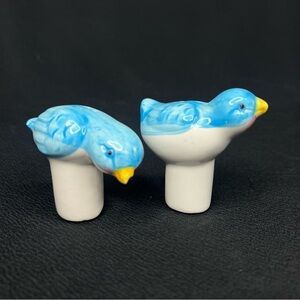 Blue Bird Salt And Pepper Shakers 2.5” Tall Set Of 2 Table Decor